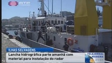 Imagem de Lancha leva material para instalar radar nas selvagens (Vídeo)