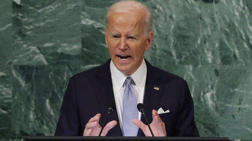 Imagem de Biden acusa Rússia de violar valores da ONU e condena ameaça nuclear de Putin
