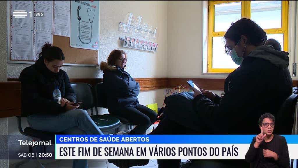 Reforço ao fim de semana. Centros de saúde abertos em vários pontos do país