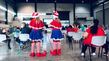 Imagem de 100 crianças vacinadas esta manhã (áudio)