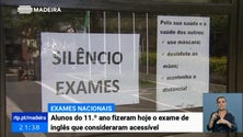 Imagem de 20% dos alunos inscritos no exame nacional de inglês do 11.º ano faltaram à prova (Vídeo)