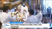Imagem de Bispo da Diocese do Funchal instituiu acólito e leitor com vista à Ordenação Sacerdotal (Vídeo)