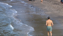 Primeiro banho de Mar no Faial (Vídeo)