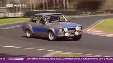 Márcio Nóbrega e Diogo Nóbrega no campeonato de ralis com o Ford Escort MK1