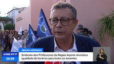 Imagem de Sindicato dos Professores da Região Açores reivindica igualdade de horários [Vídeo]