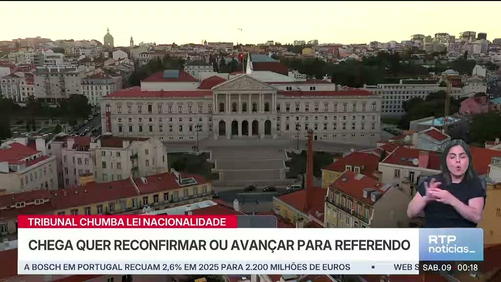 Lei da Nacionalidade. PSD diz que não vai provocar %u201Cconflito institucional%u201D e Chega quer reconfirmar lei