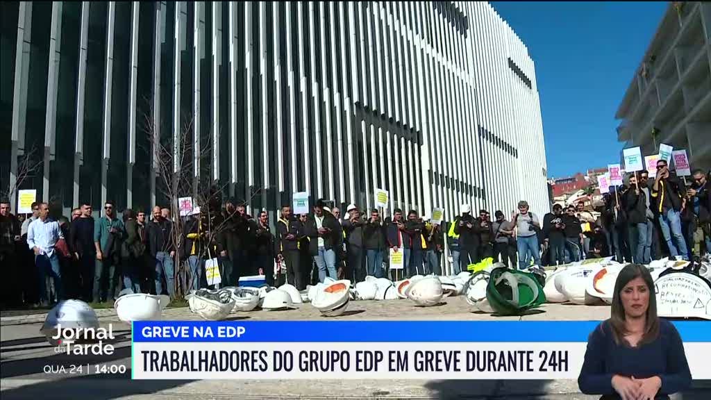 Trabalhadores da EDP em greve de 24 horas