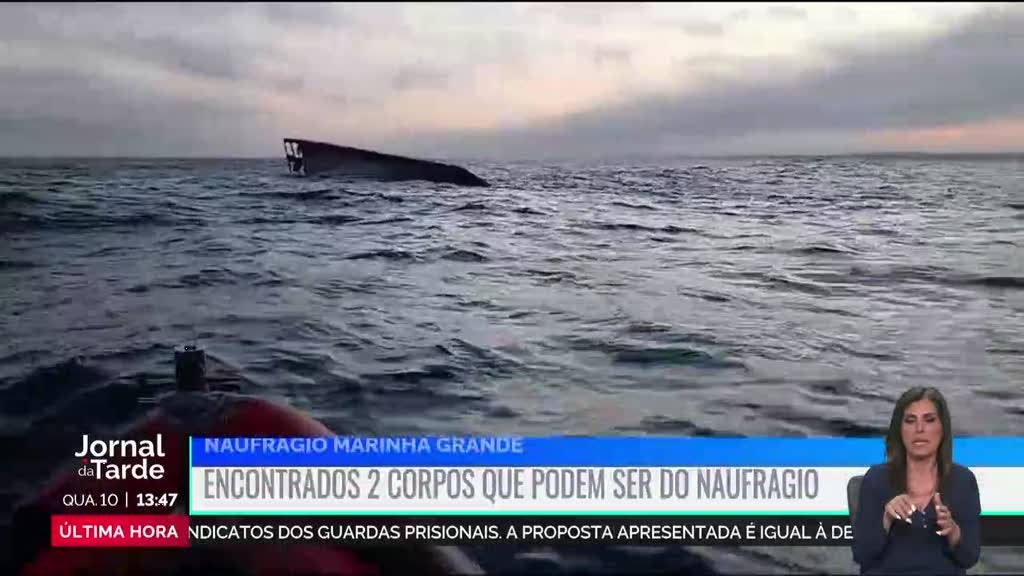 Foram encontrados dois corpos que podem ser do naufrágio na Marinha Grande