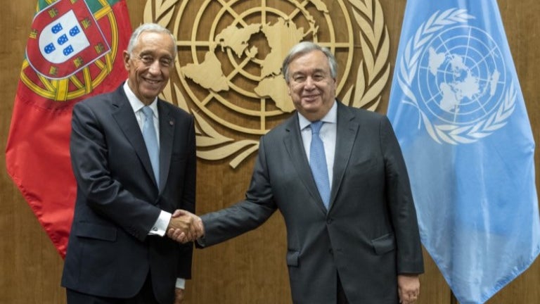 Imagem de Marcelo faz intervenção nas Nações Unidas no dia da posse de Guterres
