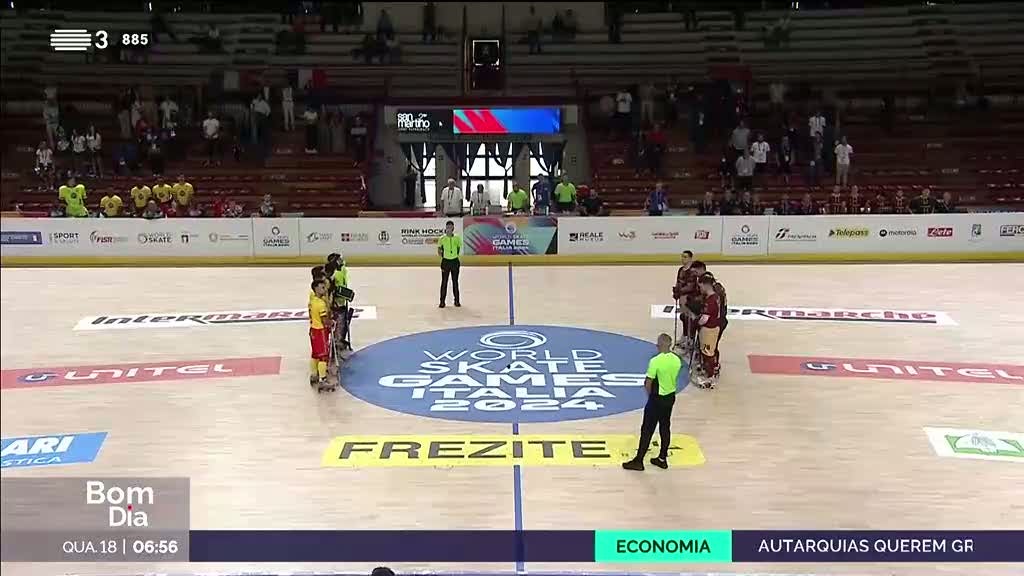 Mundial de hóquei em patins. Portugal vence Angola por 4-0