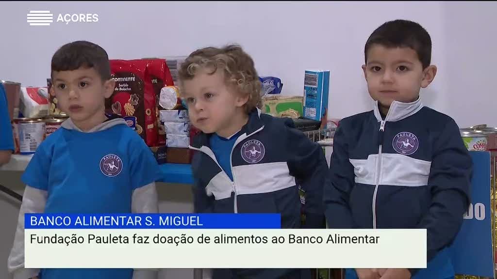 Fundação Pauleta apoia banco alimentar (Vídeo)