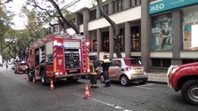 Imagem de Suspeita de incêndio no edifício dos CTT do Funchal