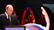 Imagem de Putin denuncia entrega de armas ocidentais em conversa com líder turco