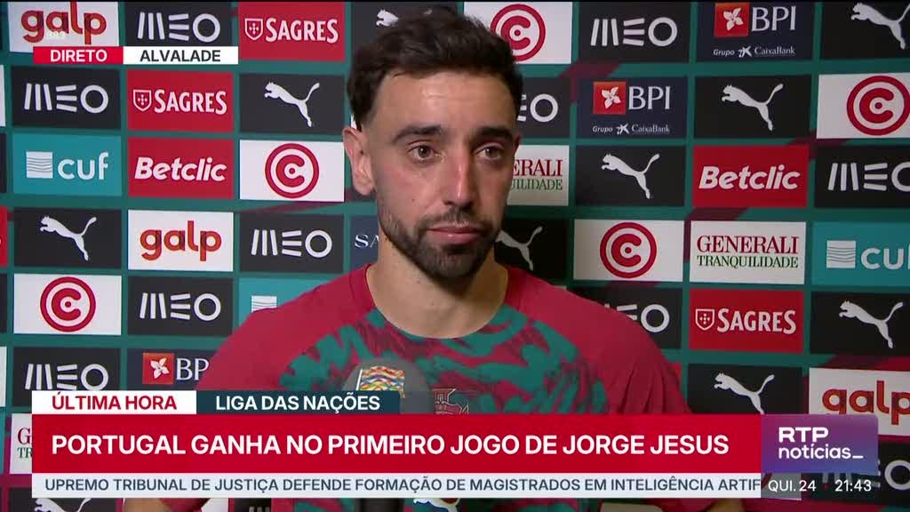 Bruno Fernandes: "A exibição foi melhor do que o resultado"