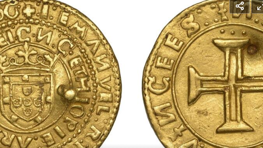 Moeda de ouro portuguesa do tempo de Manuel I leiloada em Londres por 18.000 euros