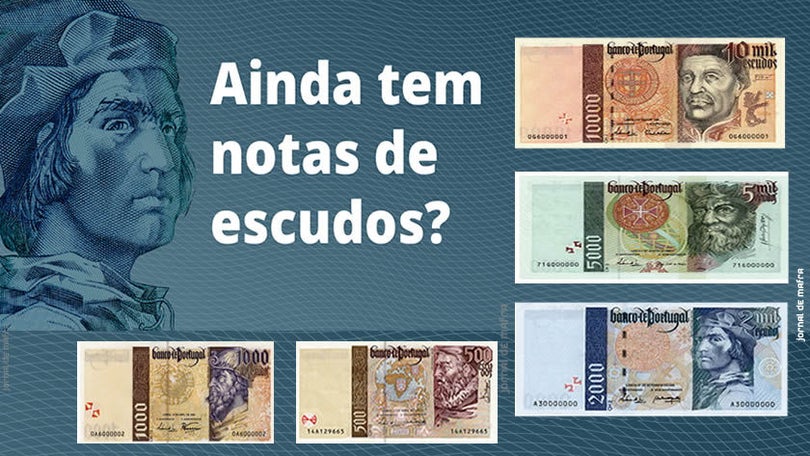 Notas de escudos terminam amanhã