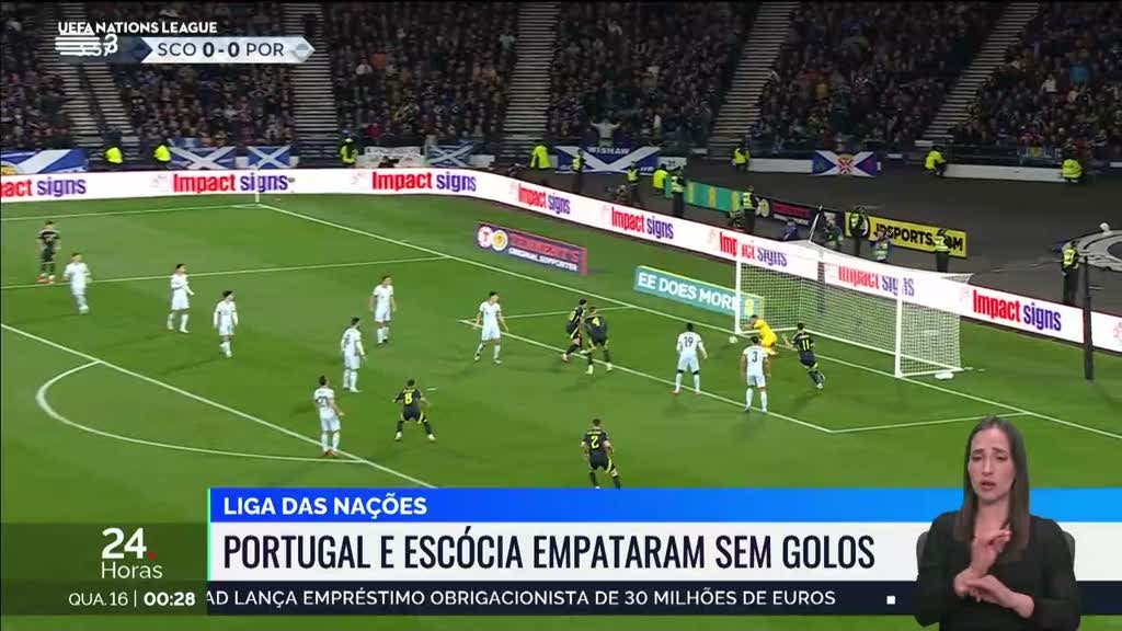 Liga das Nações. Portugal adia apuramento ao empatar a zeros com a Escócia