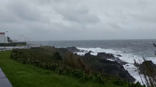 Imagem de Mau tempo paralisa porto das Lajes das Flores (Vídeo)
