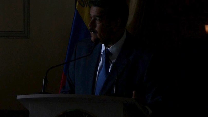 Imagem de Apagão deixou Caracas às escuras e interrompeu conferência de imprensa de Maduro