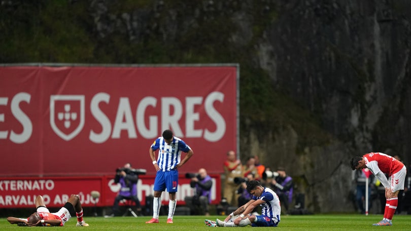 Braga e FC Porto empatam e Benfica está mais perto do título