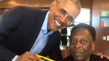 Imagem de Obama recorda um dos maiores a jogar o bonito jogo