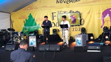 Imagem de Saramago em destaque na Feira do Livro