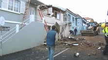 Imagem de Casa desabitada desaba nos arredores de Angra do Heroísmo (Vídeo)