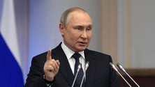 Imagem de Putin ameaça com ataques «relâmpago» em caso de ingerência estrangeira