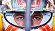 Imagem de Verstappen na pole position para o GP da Grã-Bretanha