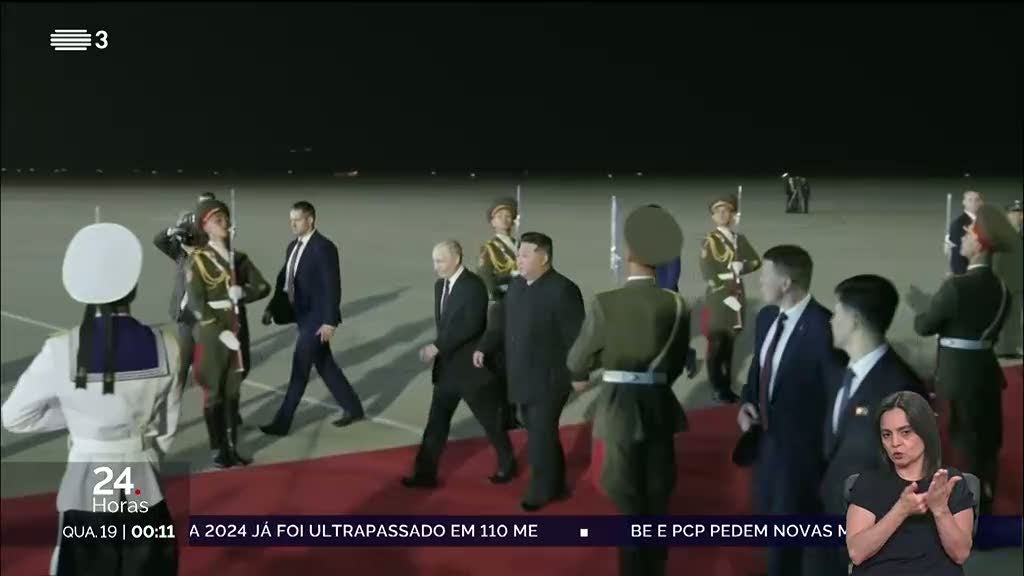 Putin visita Coreia do Norte pela primeira vez em quase 25 anos