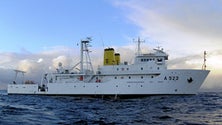 Navio científico da Marinha em missão nos Açores (Som)