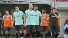 Imagem de Nuno Mendes foi o único indisponível no derradeiro treino antes da França