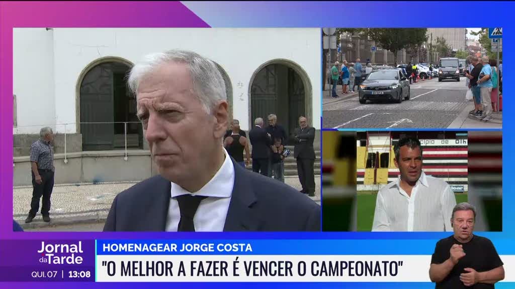 Cidade e clube "inevitavelmente tristes" com a morte de Jorge Costa
