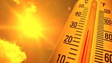 Imagem de Aviso amarelo para tempo quente