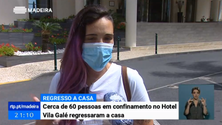 Imagem de Cerca de 60 pessoas a cumprir quarentena no Hotel Vila Galé autorizadas a ir para casa (Vídeo)