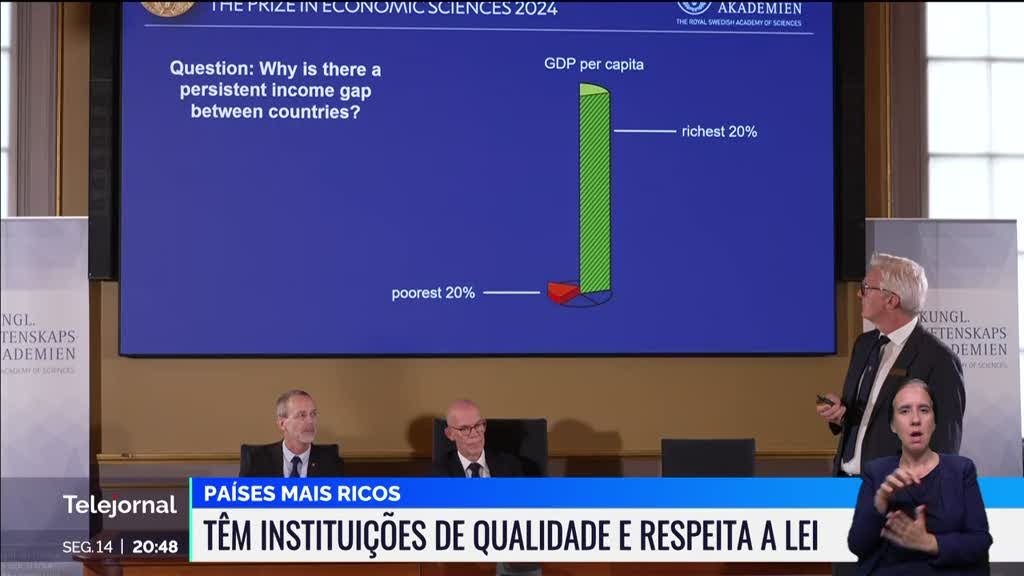 Prémio Nobel da Economia entregue a três economistas