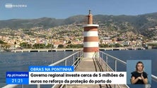 Imagem de Governo investiu perto de 5 milhões de euros no reforço da proteção do Porto do Funchal (Vídeo)