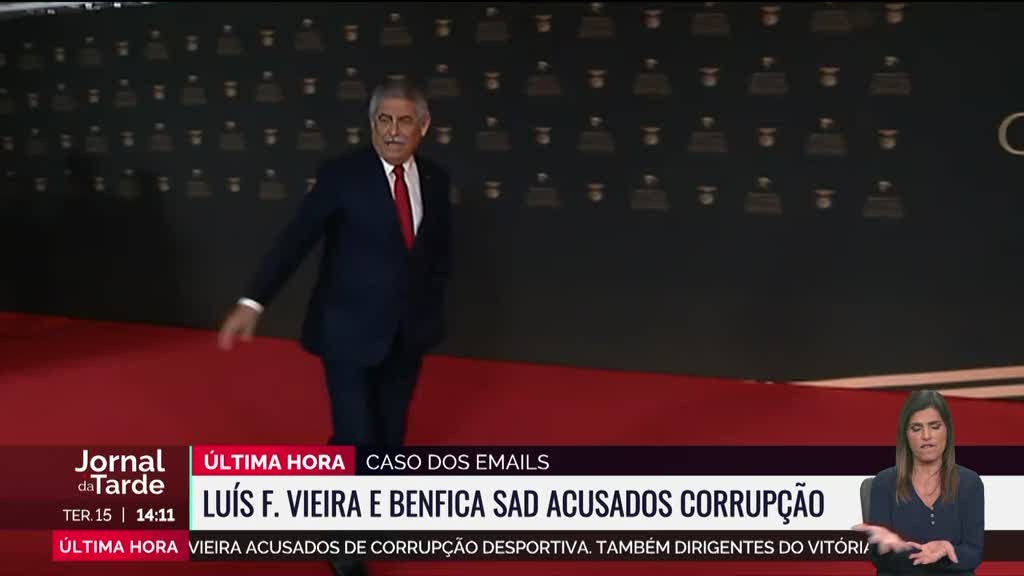 Caso dos emails. Benfica SAD e Luís Filipe Vieira acusados de corrupção