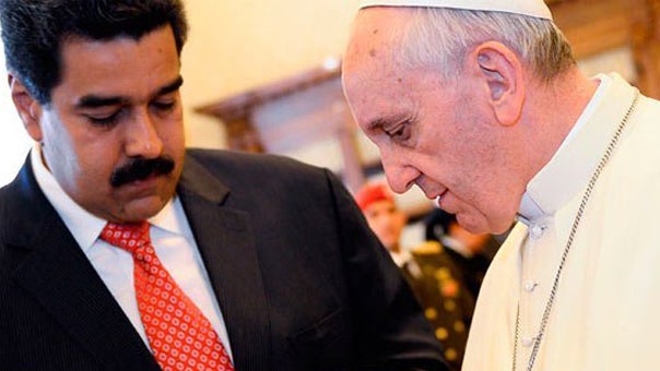 Imagem de Papa recorda a Maduro que regime não aproveitou mediação do Vaticano