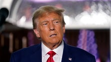Imagem de Trump convicto de que vai ser ilibado da manipulação de resultados na Geórgia