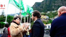 Imagem de Bandeiras verdes hasteadas hoje em São Vicente
