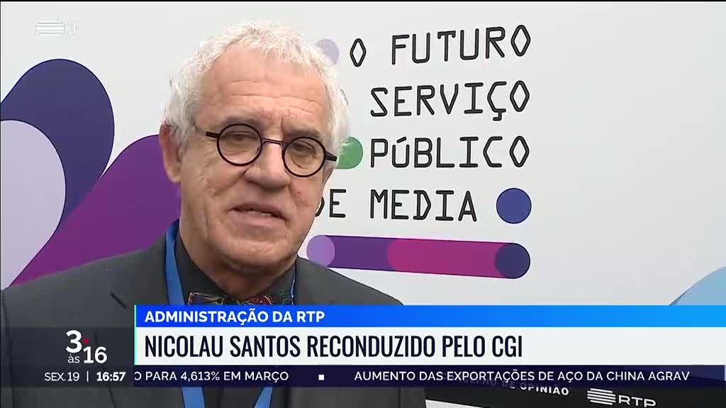 CGI reconduz Nicolau Santos como presidente da RTP