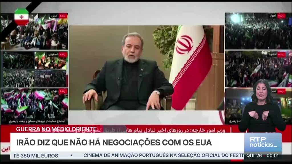 MNE Irão. Falar em negociação é 