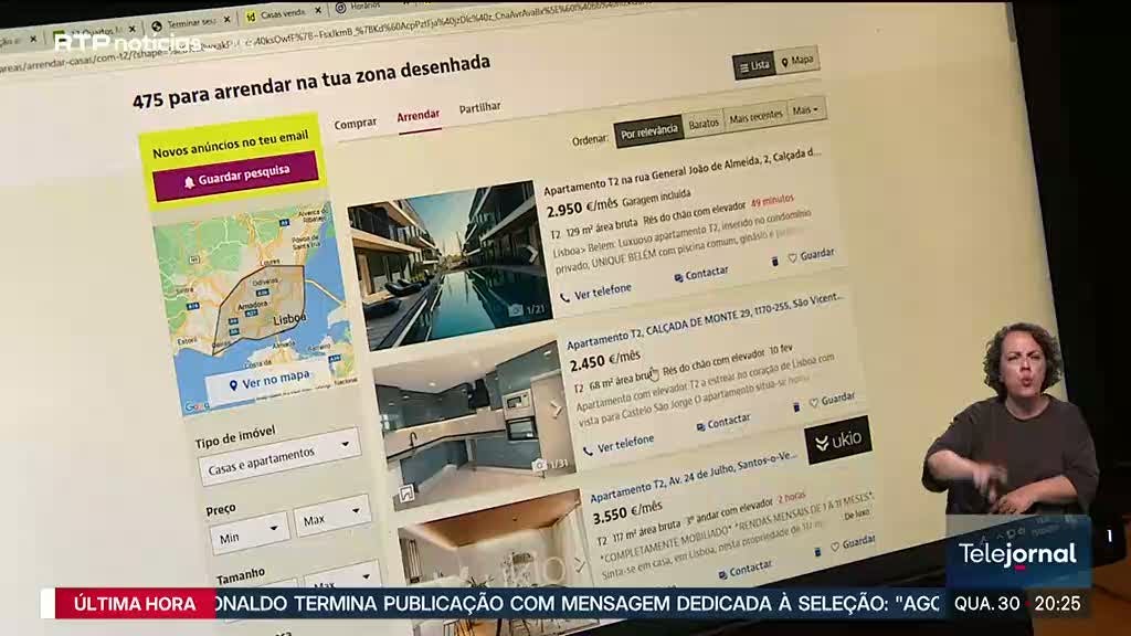 Nunca as rendas foram tão caras. Valor por metro quadrado ultrapassou os 10 euros