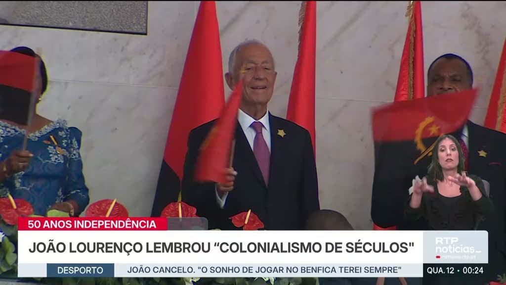 50 anos independência. João Lourenço lembrou "colonialismo de séculos"