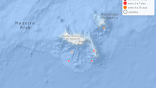 Imagem de Cinco sismos nos mares da Madeira no espaço de um mês