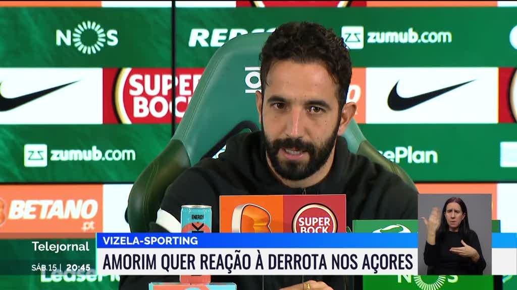 Ruben Amorim descontente com qualidade actual do jogo do Sporting