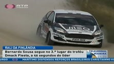 Bernardo Sousa segue no 3º lugar no troféu DMACK Fiesta no Rali da Finlândia