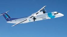Imagem de Um avião da SATA Air Açores foi atingido por um raio.