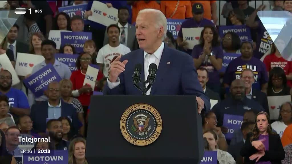 Biden reconhece erro ao que identificar Trump como "alvo"